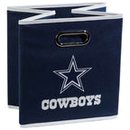 Franklin Sports NFL Dallas Cowboys Collapsible Storage Bin - 11" x 11" Team Specific Folding Cube Storage Container
