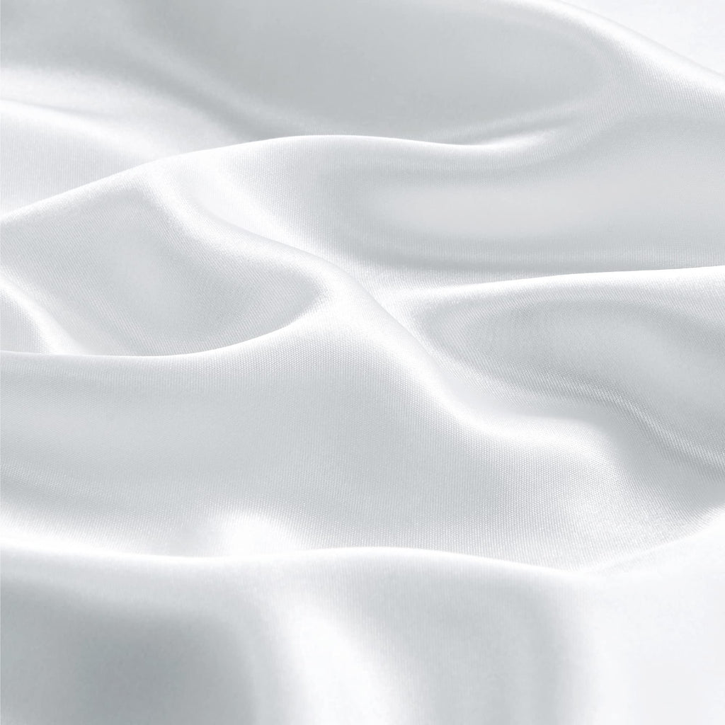 Bedelite Satin Pillowcase With Zipper, White Pillow Cases Queen Size Set Of 2, Super Soft And Cooling Similar To Silk Pillow Cas