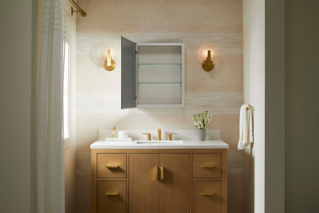 Kohler Embark Medicine Cabinet, Deep Rectangular Storage With Adjustable Shelves And Mirrored Door, 15' X 26'