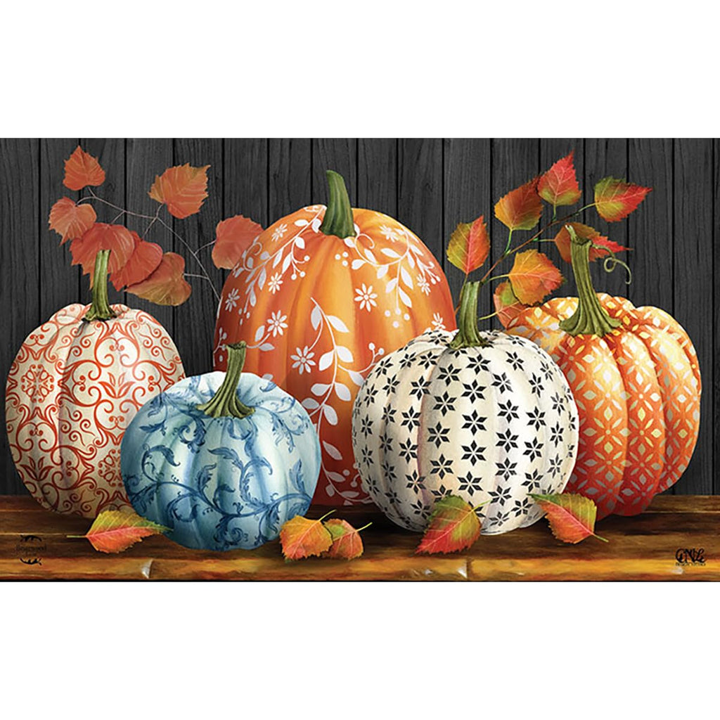 Briarwood Lane Elegant Pumpkins Doormat 30' X 18' Indoor Outdoor