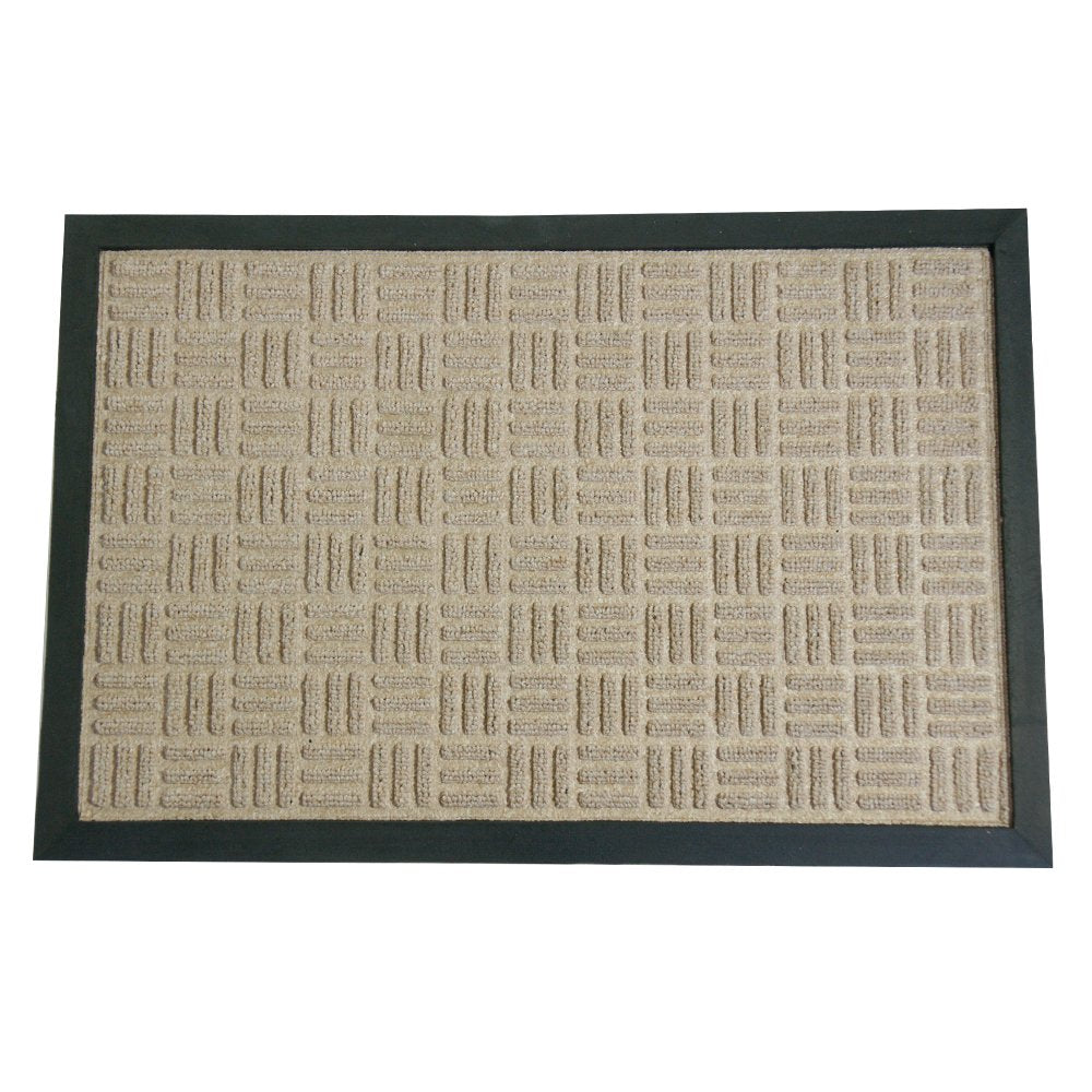 Rubber-Cal 03-195-ZWTNWellington Rubber Backed Entrance Carpet Door Mat, 2 x 3, Tan