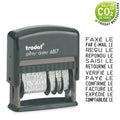 Trodat 4817 Dial-A-Word Dater, Black, 75X30X92Mm