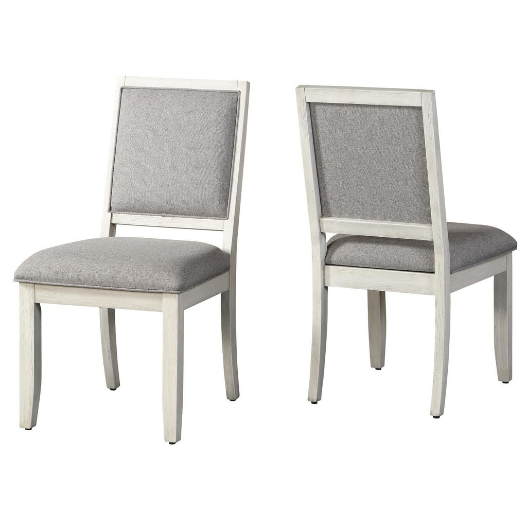 Steve Silver Furniture Canova 7pc Marble Dining Table Set, incl. with 78-Inch Rectangular Marble Dining Table and 6 Gray Velvet Dining Side Chairs, 78" L x 42" W x 30" H, White, Grey