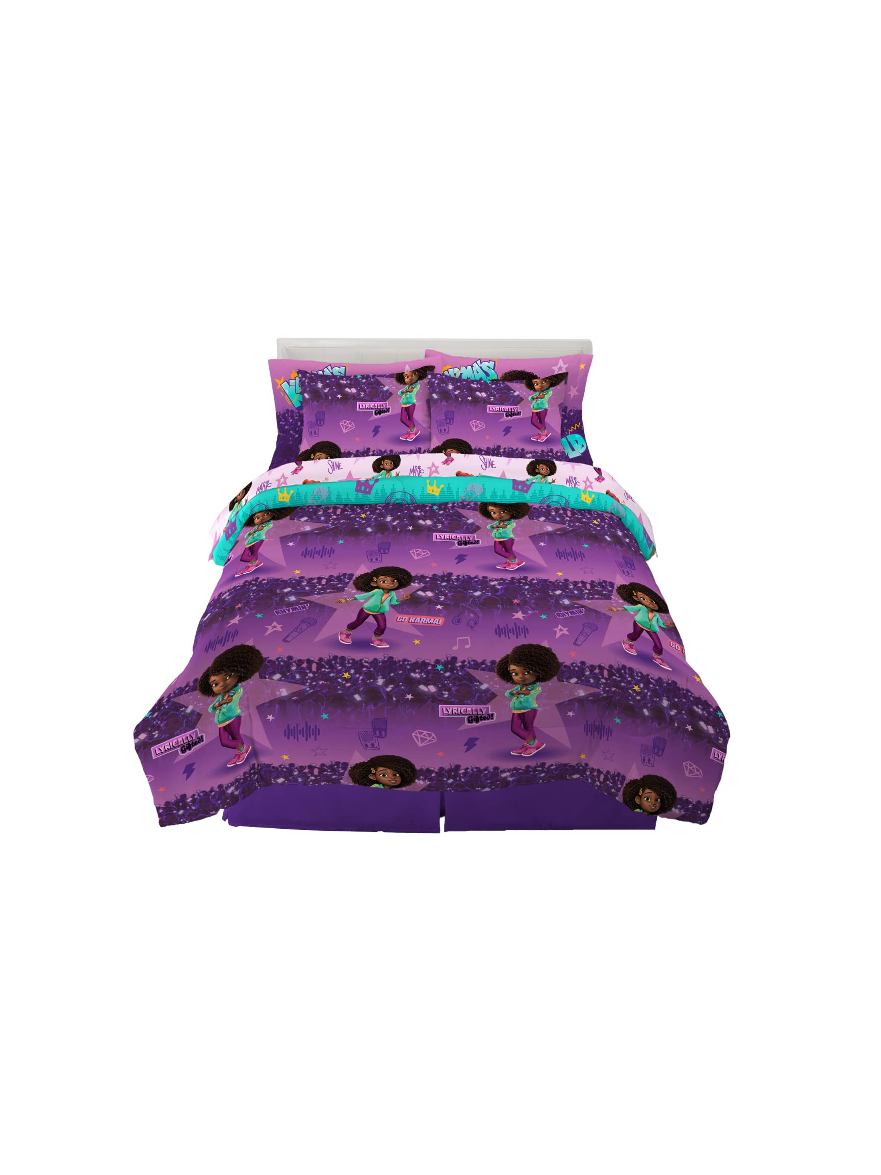 Franco Karma'S World Kids Bedding Super Soft Comforter And Sheet Set With Sham, 7 Piece Full Size
