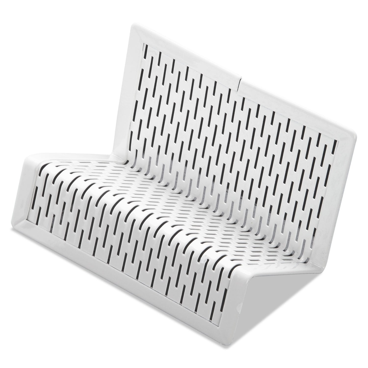 Artistic Art20001Wh Urban Collection Punched Metal Business Card Holder, Holds 50 2 X 3 1/2, White
