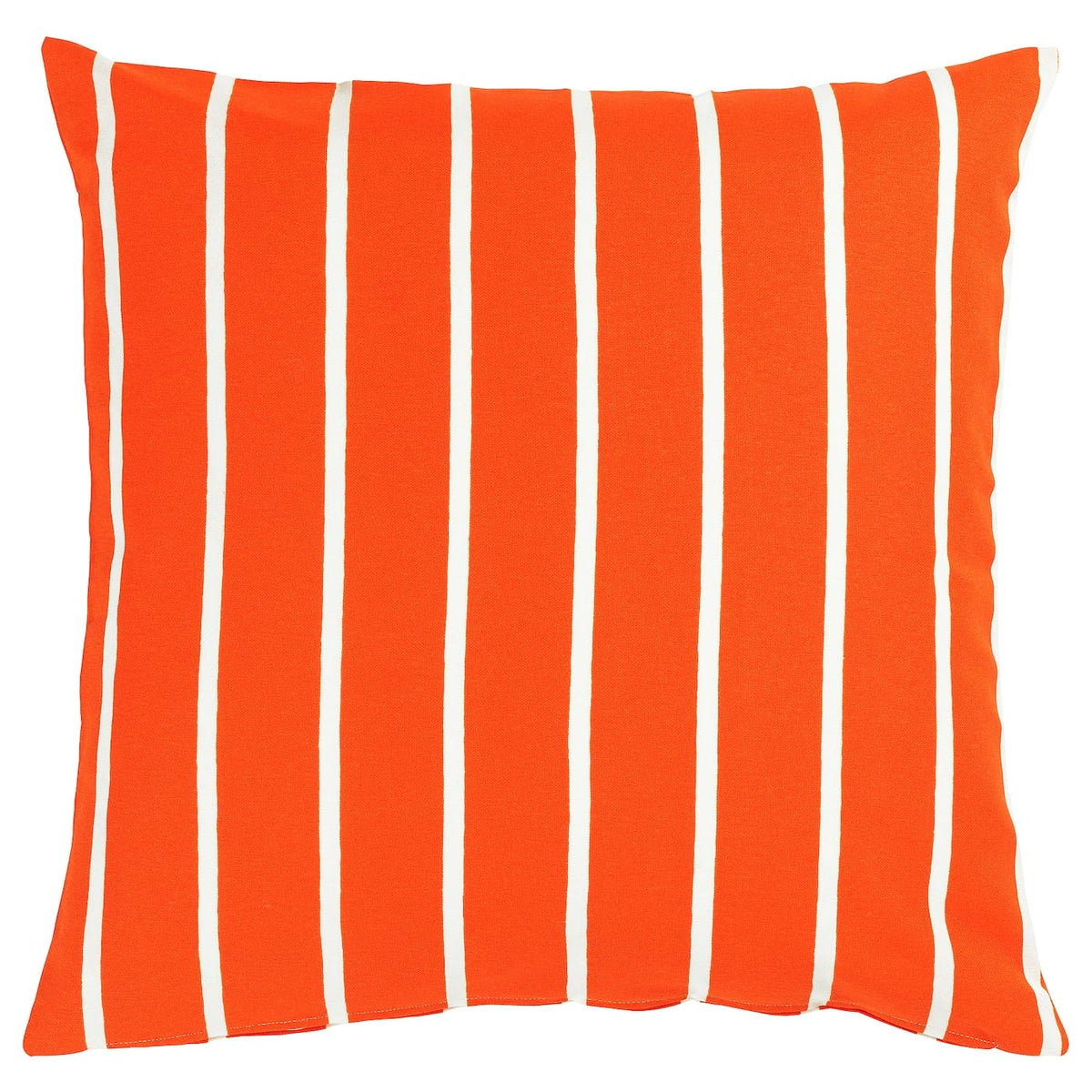 Bs Case Ikeaa Nickfibbla Nytillverkad Striped Cotton Polyester Cushion Cover, 50X50 Cm (20X20 Inches), Orange White