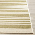 Safavieh Courtyard Collection Area Rug - 5'3'' X 7'7'', Terracotta & Beige, Stripe Design, Non-Shedding & Easy Care, Indoor/Outd