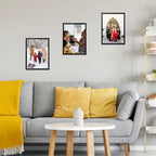 Jcjmy 11X13 Black Picture Frame Set Of 3, Horizontal And Vertical Formats For Wall Hanging, 11 X 13 Wall Gallery Poster Photo Fr