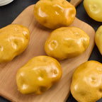 Lorigun Foam Fake Potatos Simulation Bubble Fruits & Vegetables Emotion Arrangement Scenes Props Simulation Potato X 5Pcs