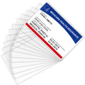 Maxgear New Medicare Card Holder Protector Sleeves, 12 Mil Clear Pvc Water Resistant Medicare Card Protectors Sleeves For New Me