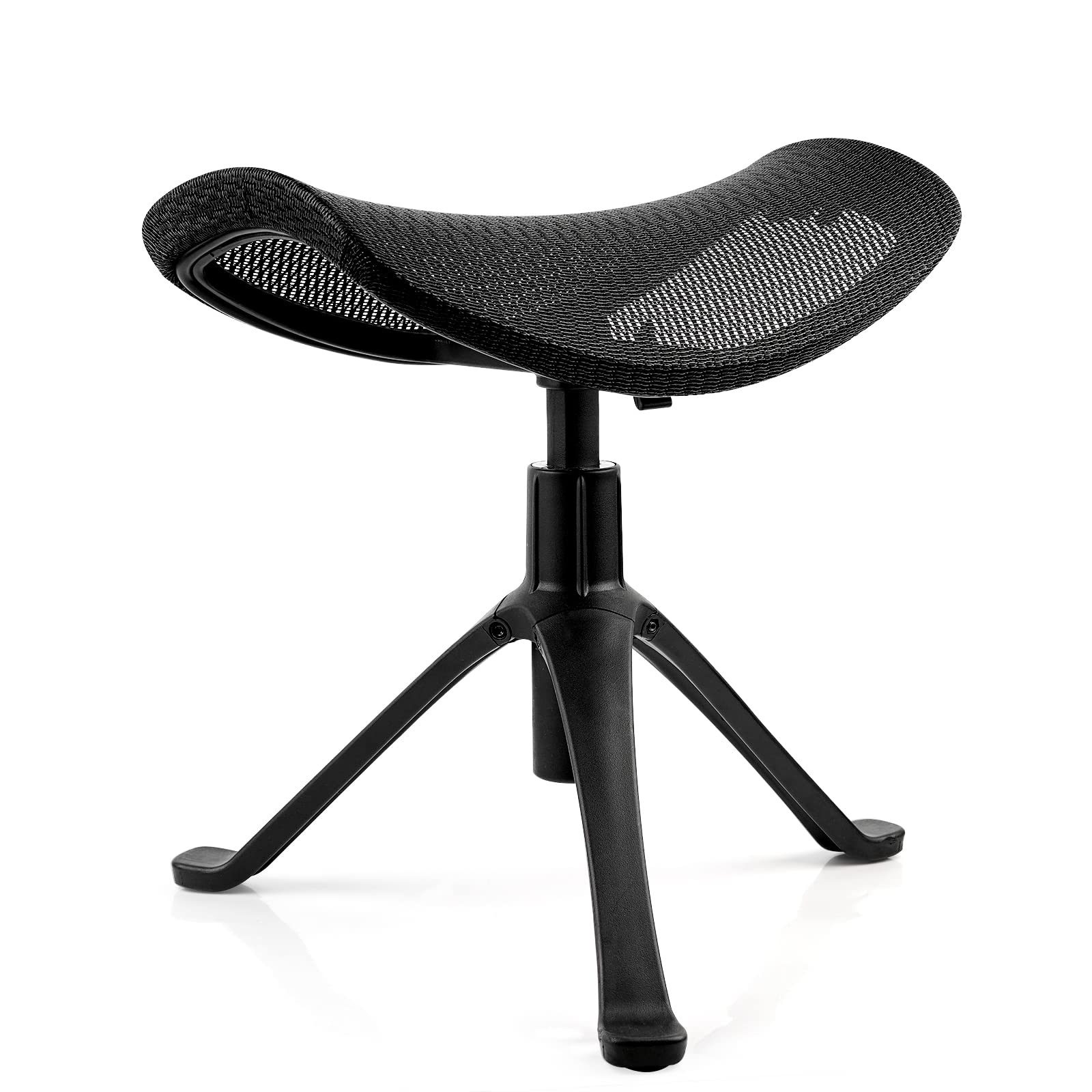 Lilithye Footrest for Desk Adjustable Height 2-in-1 Function Rotatable Ergonomic Under Desk Footrest Ottoman Stool Rolling Leg R