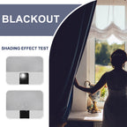 Jiuzhen Silver Grey Curtains For Bedroom - Thermal Insulated Blackout Curtains With Tiebacks 2 Panels, Room Darkening Rod Pocket Curtains For Living Room, 38 X 72 Inch Length