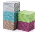 Simpli-Magic 79148 Cotton Washcloths, 50 Pack, Multi Color Towel Set