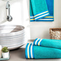 Ddecor  2 Hand Towels,Cotton,500Gsm,Blue
