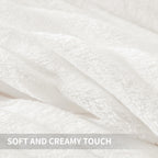 Andency Fluffy King Size Comforter Set, Super Soft White Comforter King Size, Winter Warm Fleece Faux Fur Bedding Set, Luxury Pl