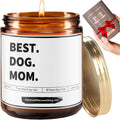 Dog Mom Gifts for Women - Best Dog Mom Ever Candle - Funny Gifts from Dog, Dog Lovers Gifts, Dog Decor, Dog Owner Birthday Gift 