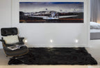 HomeRoots Decor 60-inch x 96-inch Black, Sheepskin - Rug/Throw