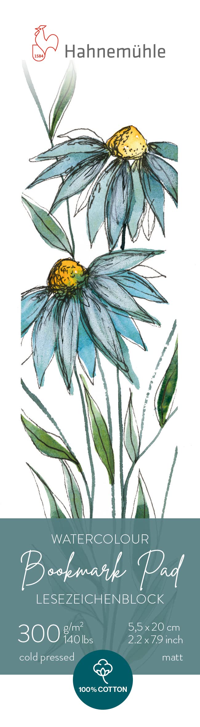 Hahnemhle Watercolour Bookmark Pad