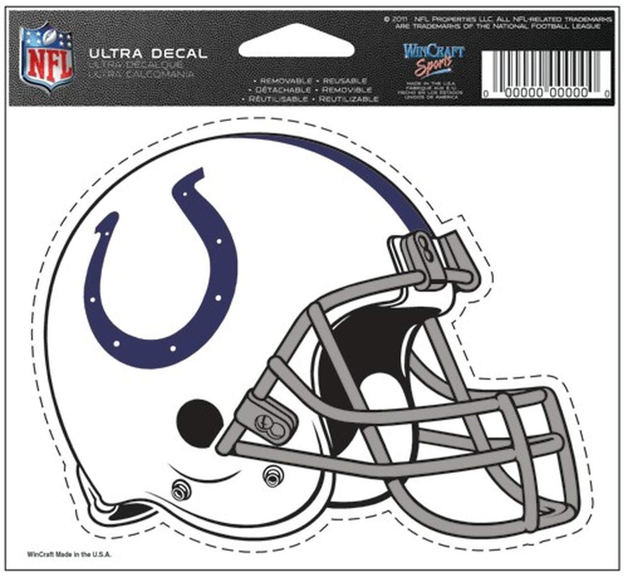 WinCraft Indianapolis Colts Helmet 5 x 6 Multi-Use Decal