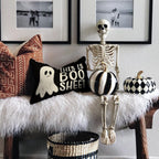 Aacors Halloween Pillow Cover 12X20 Inch Ghost Funny Halloween Saying Decoration Holiday Farmhouse Pillow Case Decor For Home So