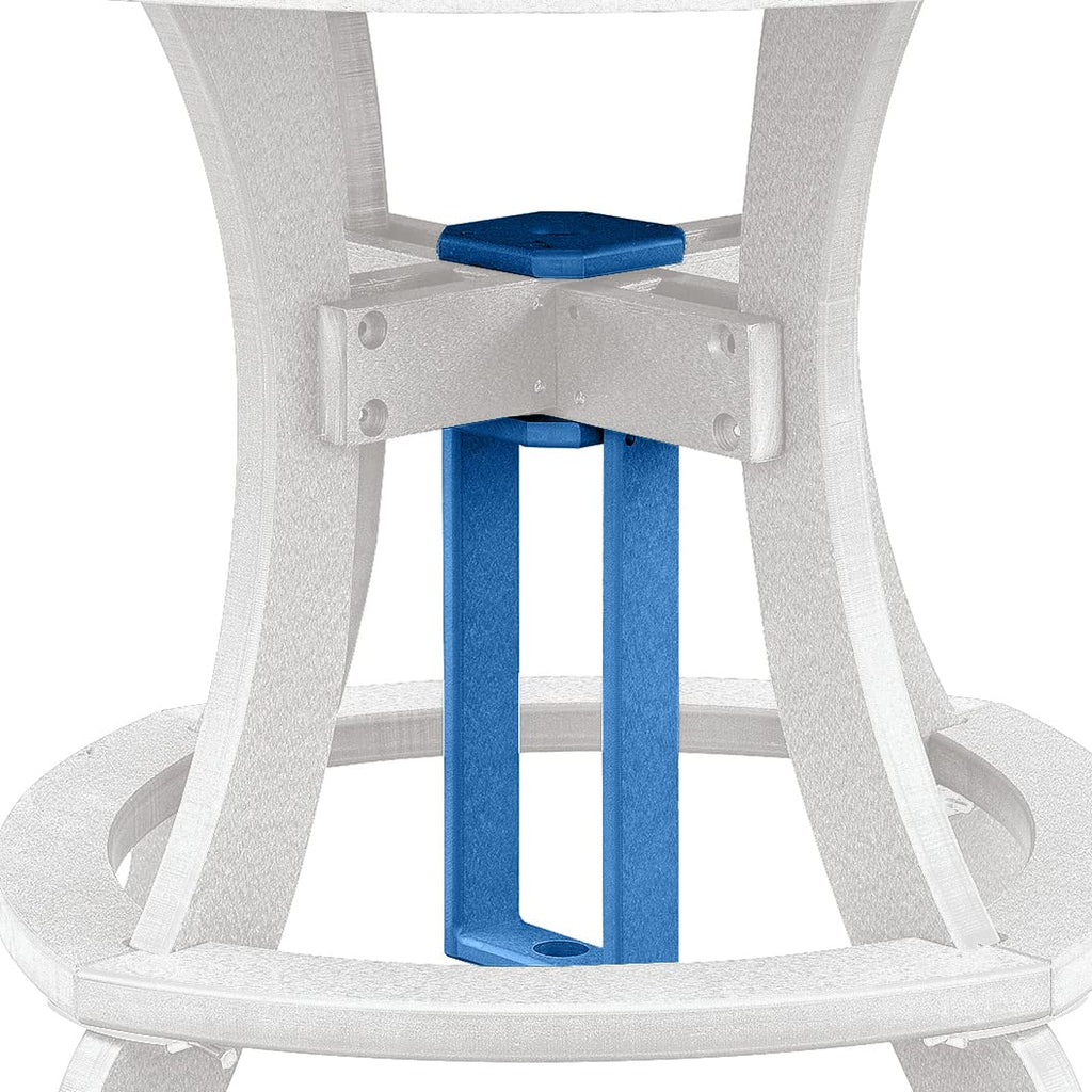 American Furniture Classics Counter Height Dining Table, Blue & White