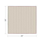 Saro Lifestyle Red Crochet Scalloped Design Napkin - 20' Square, 4 Ct.