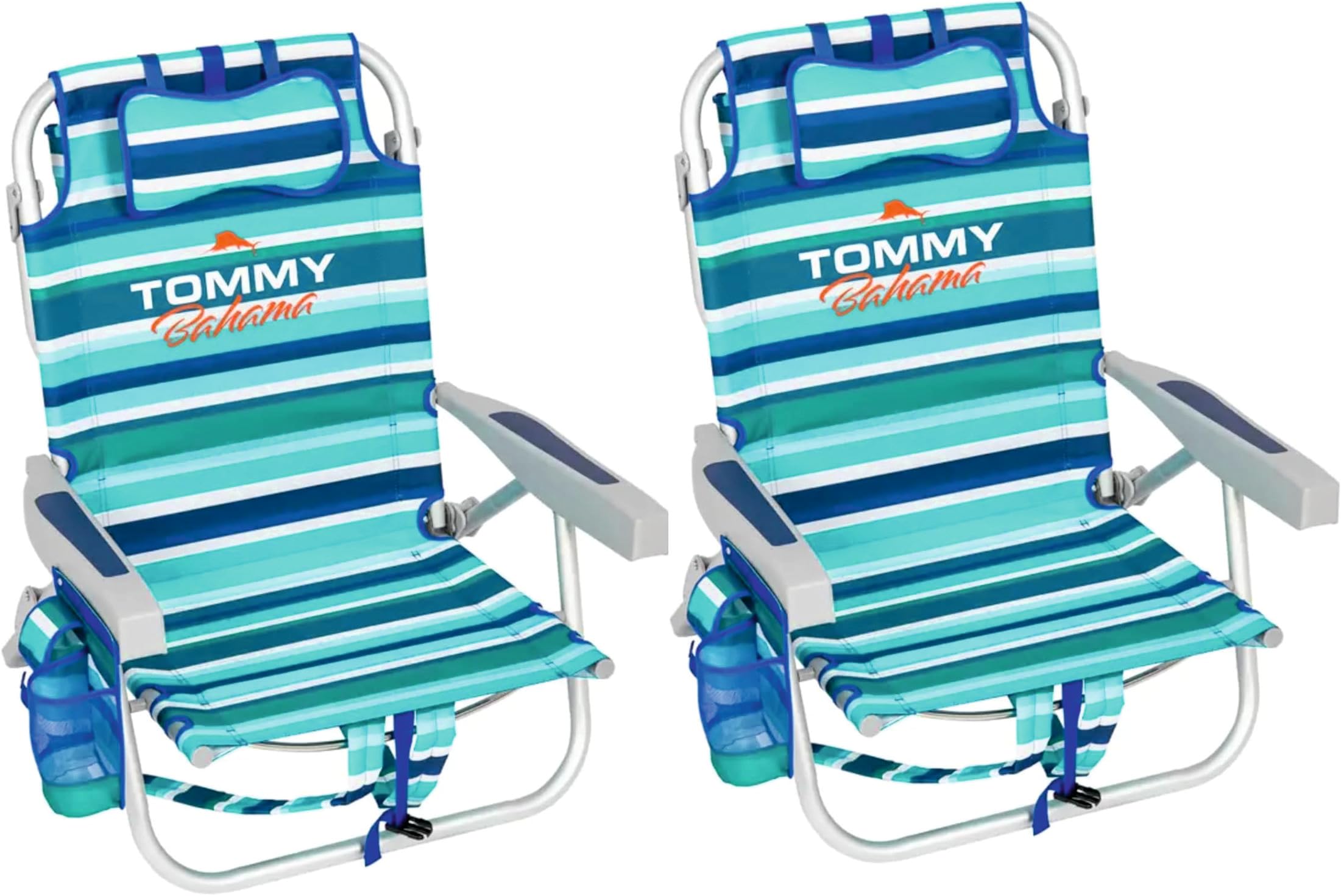 Tommy Bahama 2 Backpack Beach Chairs Stripes 2020 (2Pack)