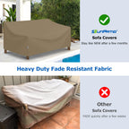Sunpatio Outdoor Couch Cover 80 Inch, Heavy Duty Waterproof 3-Seater Patio Sofa Cover With Seam Taped, Fade & Wind & Rip Resista