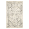 SAFAVIEH Adirondack Collection Runner Rug - 26 x 14, Ivory & Silver, Oriental Distressed Design, Non-Shedding & Easy Care, Ide