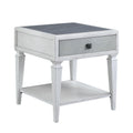 Acme Katia End Table in Rustic Gray & Weathered White Finish