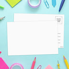 Sweetzer & Orange Blank Postcards For Mailing. 60 White 4X6, Mailable Postcards Set. Make Your Own Printable Postcards. 300Gsm P