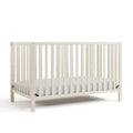 Storkcraft Morningside 5-in-1 Convertible Crib (Frosted Oat) - GREENGUARD Gold Certified Baby Crib, Fits Standard Crib Mattress,