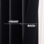 Nicetown Blackout Valance Curtain For Kitchen, 24 Inches Long Curtains For Rv Camper Thermal Insulated Grommet Window Tiers Shor