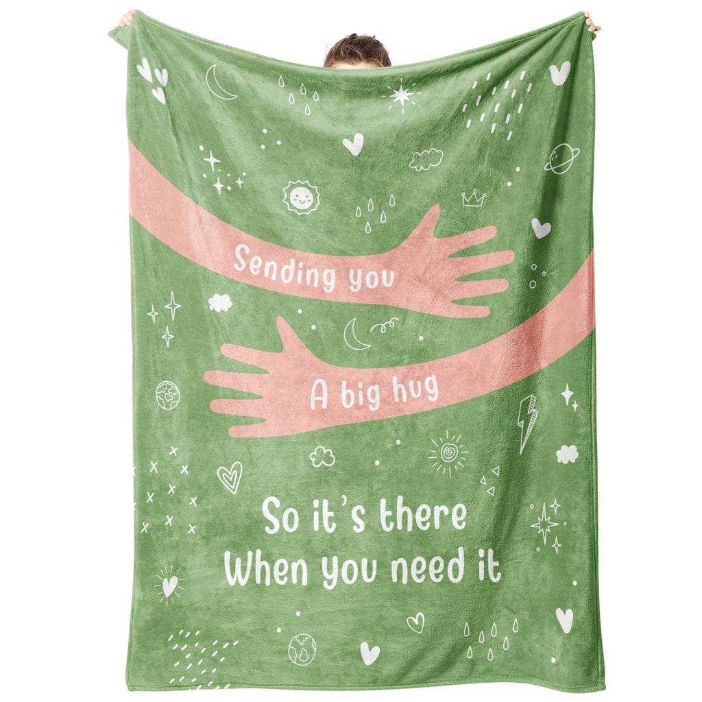 Get Well Soon Gifts for Women Men, Hug/Healing Blanket, Thinking of You/Feel Better/Sympathy/After Surgery Gifts for Friends, Si