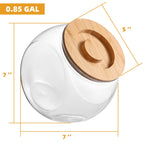 Subekyu Dryer Ball Holder For Laundry Room Organization,0.85 Gallon Laundry Pods Container,Plastic Dishwasher Pods Dispenser,Lau