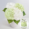 MARTINE MALL 4Pcs 21in Hydrangea Artificial Flowers, Latex Real Touch Hydrangeas Lifelike Large Hydrangea Flowers for Home Decor