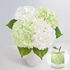 MARTINE MALL 4Pcs 21in Hydrangea Artificial Flowers, Latex Real Touch Hydrangeas Lifelike Large Hydrangea Flowers for Home Decor