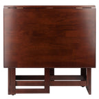 Winsome Wood Clara Double Drop Leaf Dining Table, Walnut