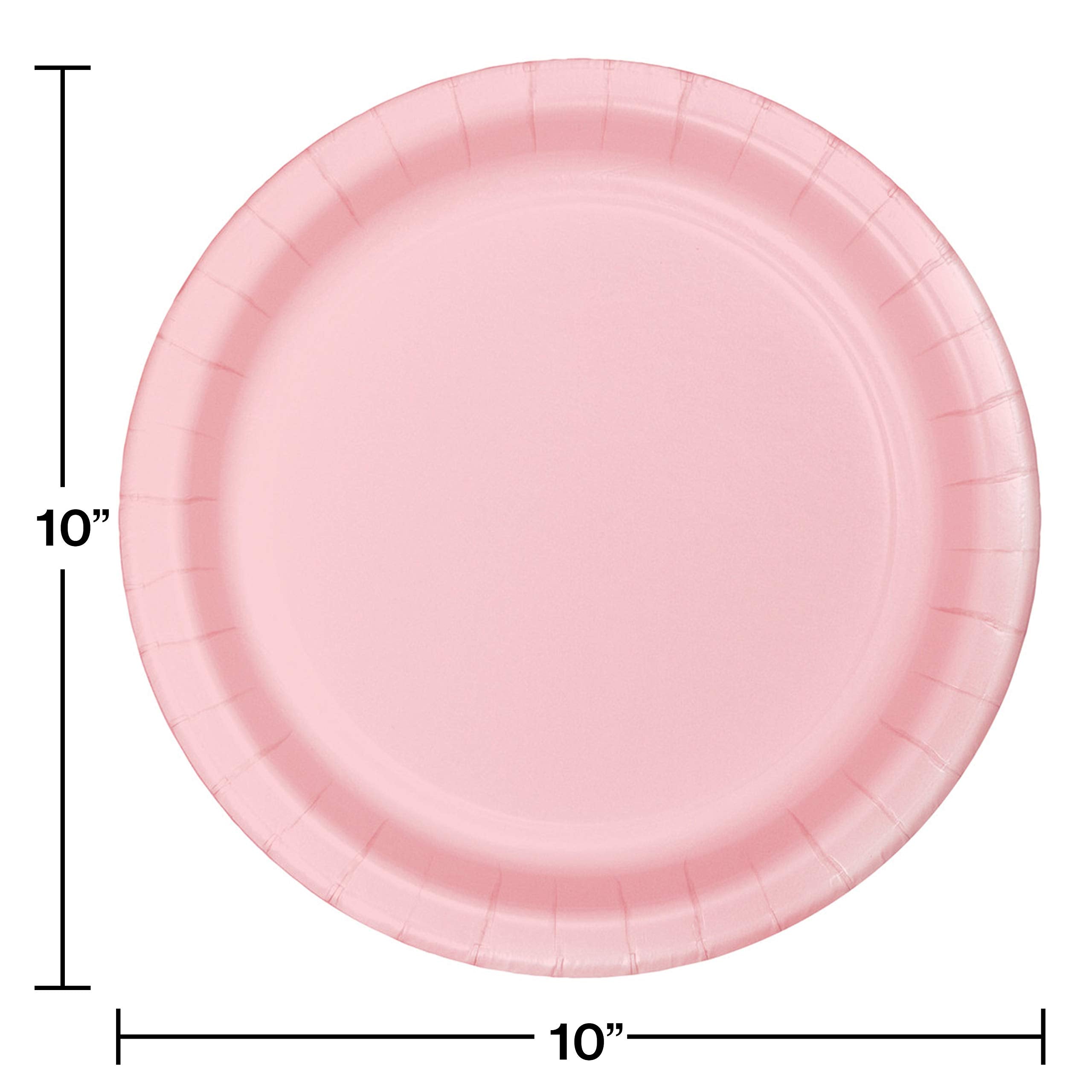 Creative Converting 24-Count Touch Of Color Paper Banquet Plates, Classic Pink