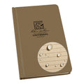 Rite In The Rain Weatherproof Hard Cover Notebook, 4.75' X 7.5', Tan Cover, Universal Pattern (No. 970Tf)