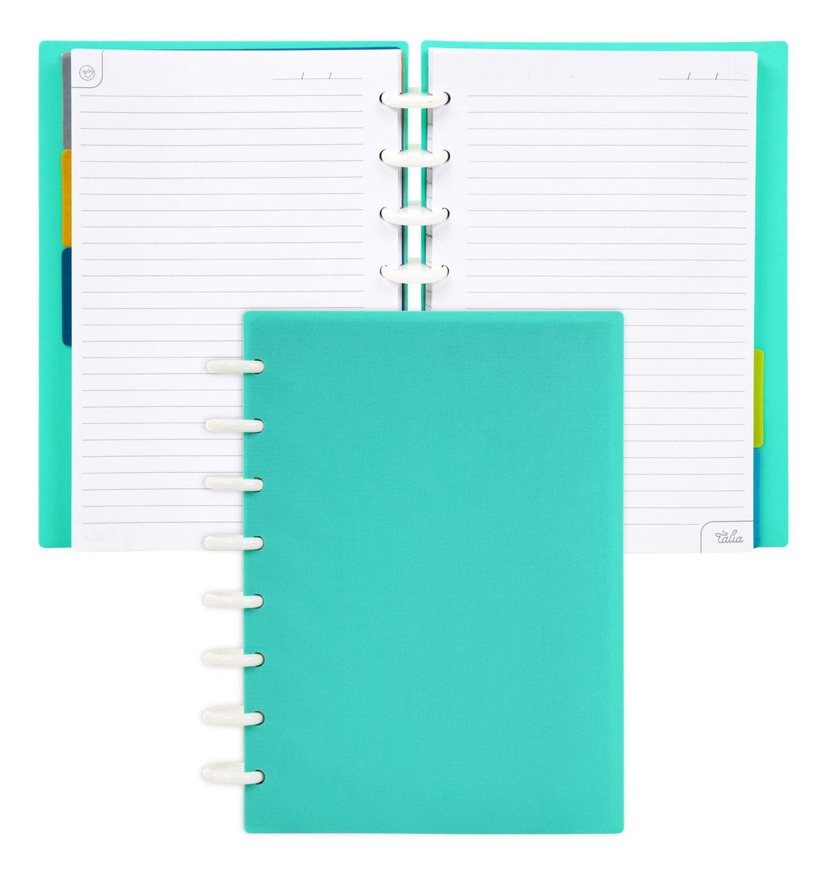 Talia Discbound Notebooks, Planner, Customizable, (Celestial Turquoise, Junior (5.5In X 8.5In))