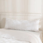 Jellymoni 1 Pack White Body Pillowcase, Soft Microfiber Grid Tufted Pillow Covers With Envelope Closure (Pillows Are Not Include