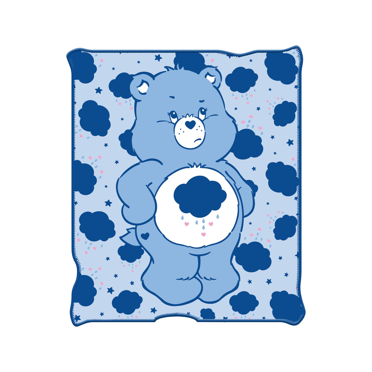 Silver Buffalo Care Bears Grumpy Bear 45' X 60' Fleece Throw, Soft And Cozy Blanket, 185 Gsm