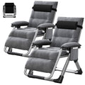 Aboron 2Pk Zero Gravity Chair/Armrest Mat,Premium Outdoor Lawn Folding Lounge Chairs,Sturdy Adjustable Reclining Patio Chairs With Removable Seating Cushion,Headrest & Tray