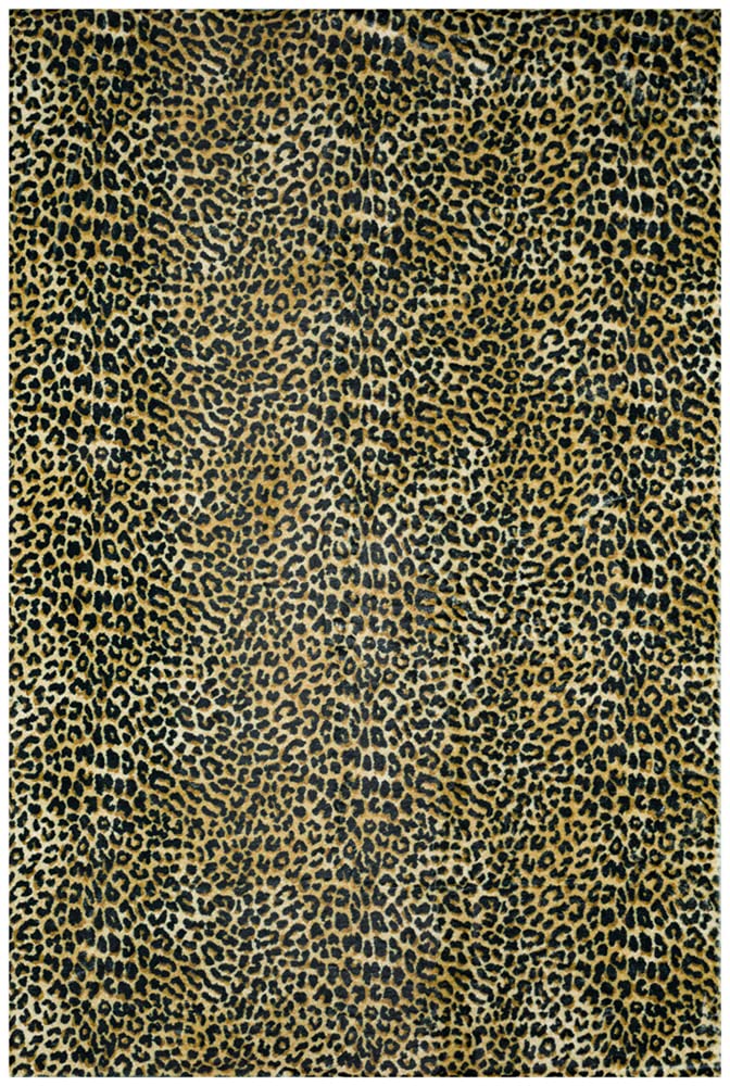 Dalyn Rugs Akina Leopard Animal Print Ak2 Faux Fur Gold 2'3" X 7'6"