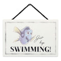 Disney Finding Nemo Dory Quote Hanging Wood Wall Decor - Just Keep Swimming Sign for Home Decorating