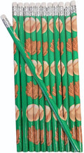 Zugar Land Baseball Sport Theme #2 Lead Wooden 7.5 Inches Pencils (24 Pack) Party Favor Bags For Birthday Party, School Student