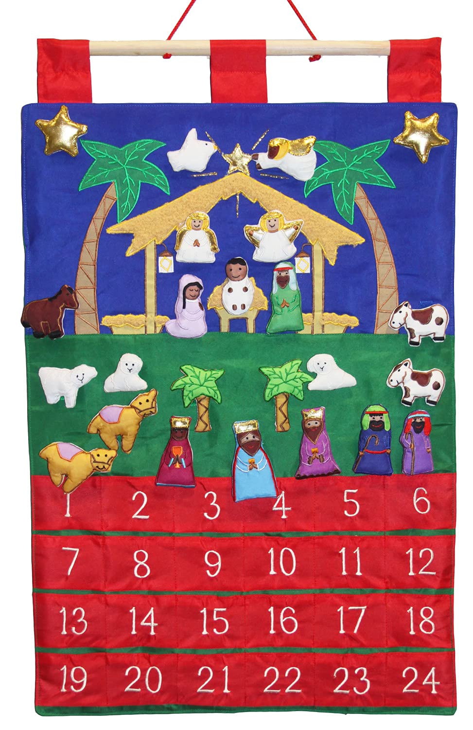 Vermont Christmas Company Holy Night Fabric Advent Calendar