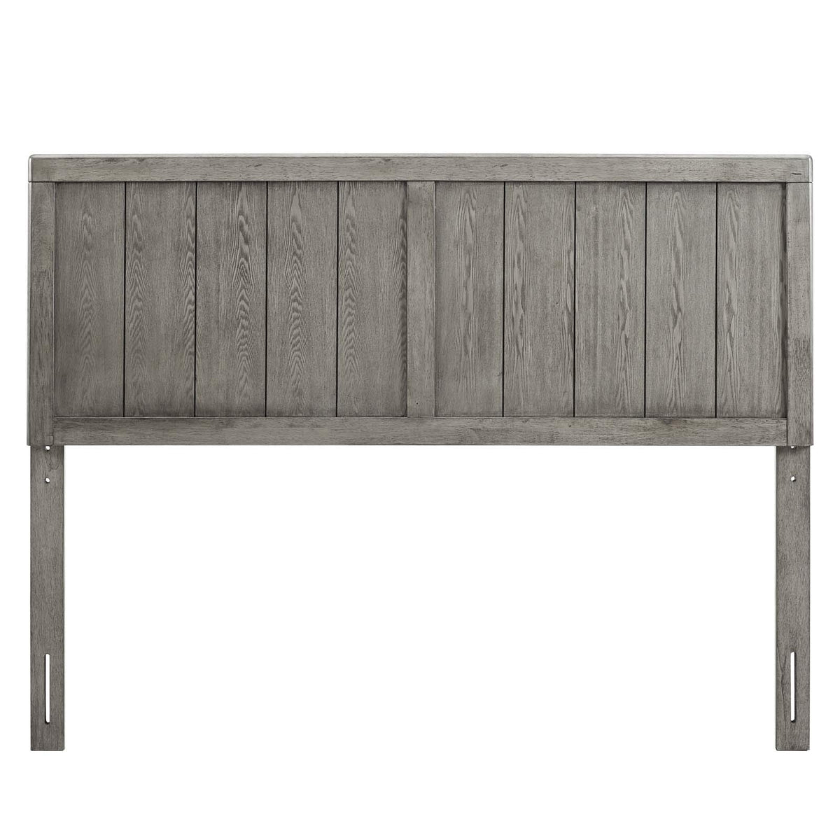 Modway Mod-6217-Gry Robbie Full Wood Headboard, Gray