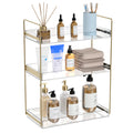 Bathroom Countertop Organizer, 3 Tier Acrylic Tray Vanity Counter Skincare Organizer Shelf, Kitchen Under Sink Standing Rack, Ho